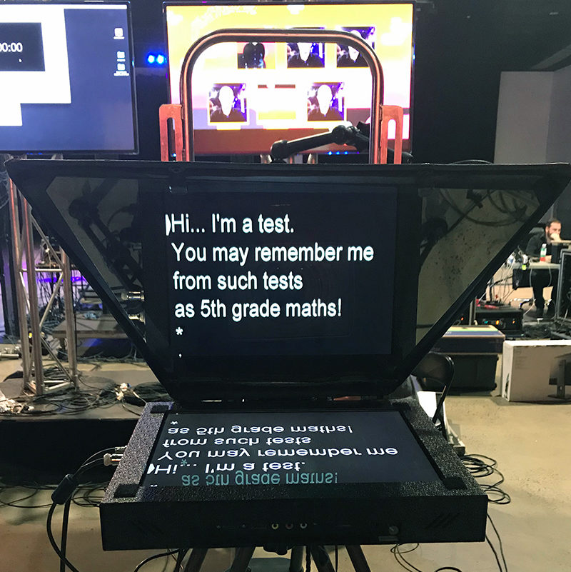 15" standard on camera unit